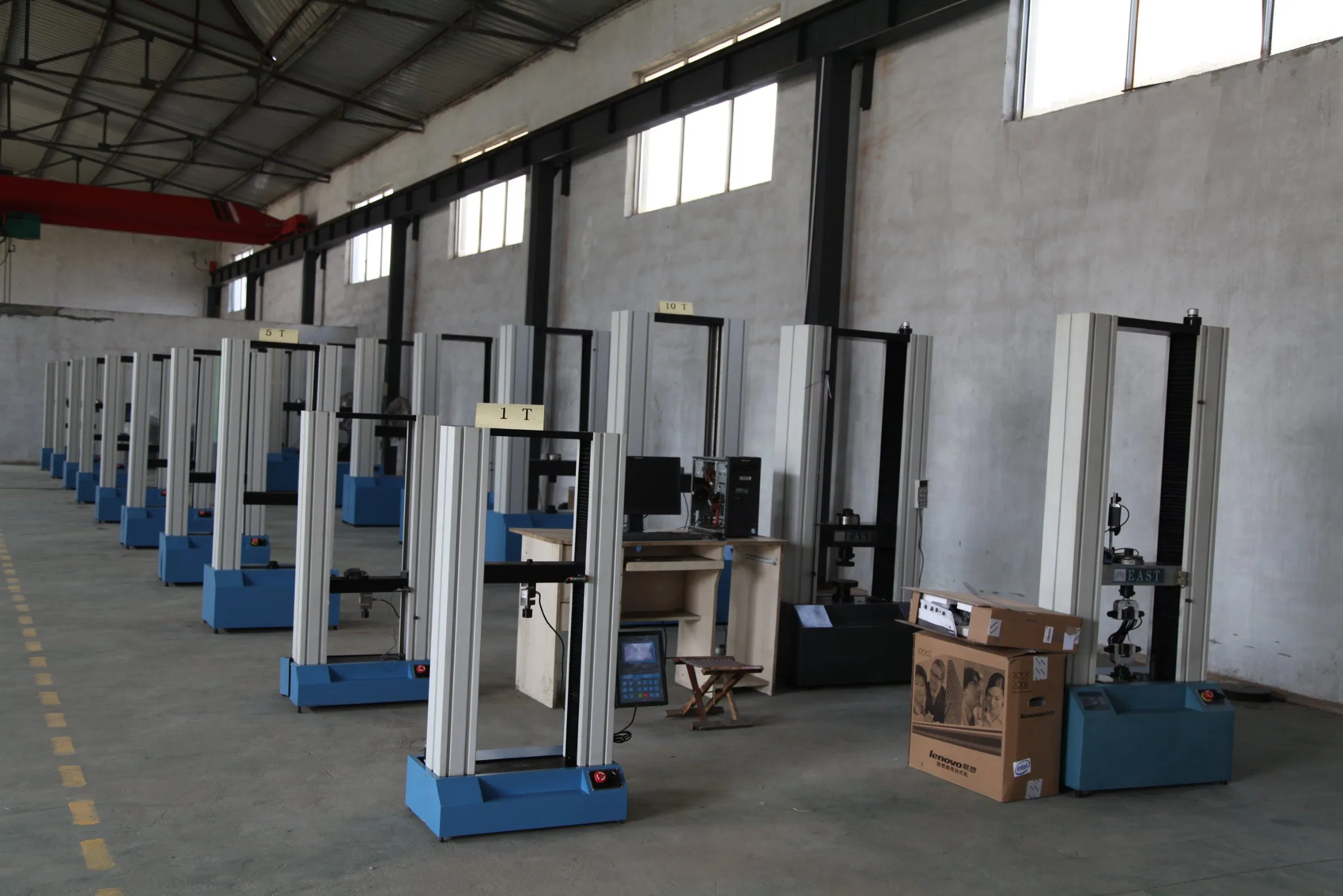 Wel Heavy-Duty Horizontal Tensile Test Frame 3000kN, Screen Display
