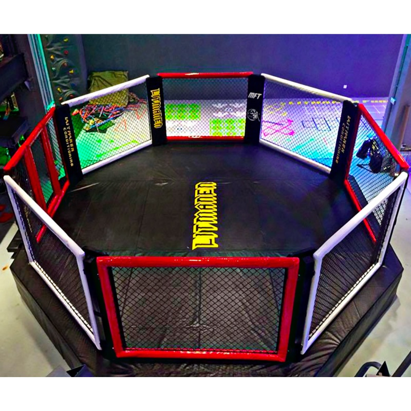 Cheap International Standard Boxing Ring MMA Cage with Catwalk Around It Wrestling Cage Exported