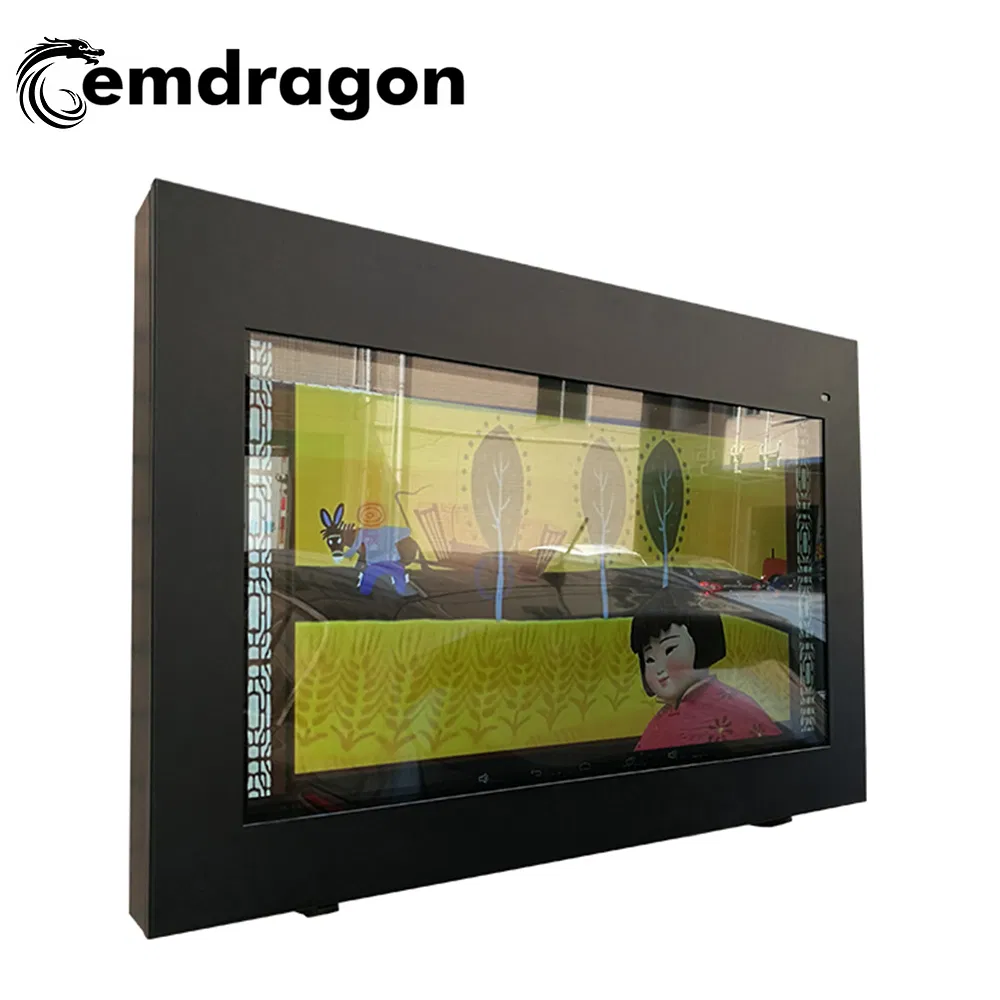 Advertising Digital Totem 43 Inch Air-Cooled Horizontal Screen Wall Hanging Outdoor Advertising Machine 3G Floor Standing Digital Signage Wall Mount Touch PC