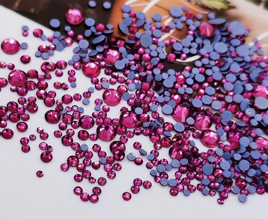 Round Strass Hot Fix Crystal Rhinestone