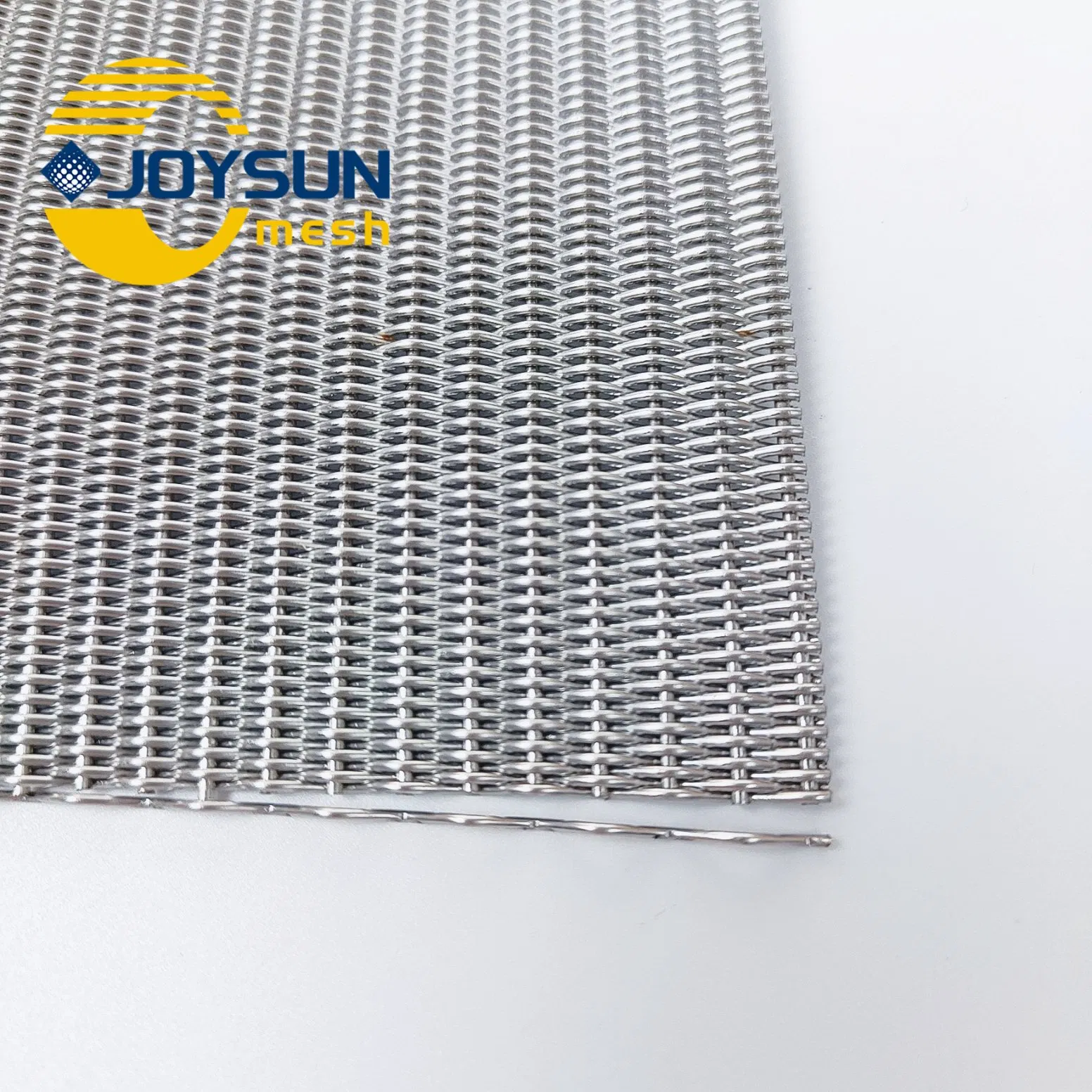 Joysun 304 316 316L 201 430 Metal Stainless Steel Net Braided Woven Wire Mesh Sieve Mesh Micron Filter Crimped Round Disc Plain Twill Mesh