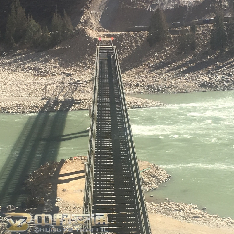 Cost-Effective Heavy Load Bailey Steel Structure Weather Resistant Prefabricated Bridge with Protective Coating for Durability River Crossing