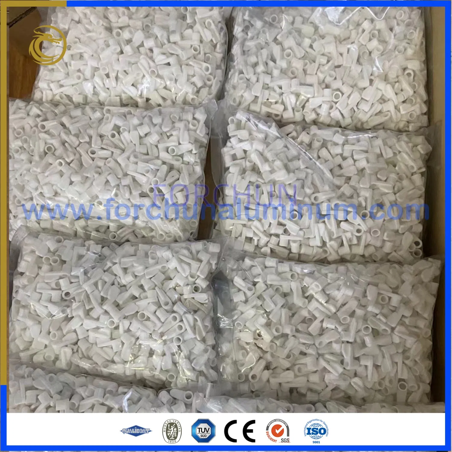 White and Black Plastic Guides for Windows