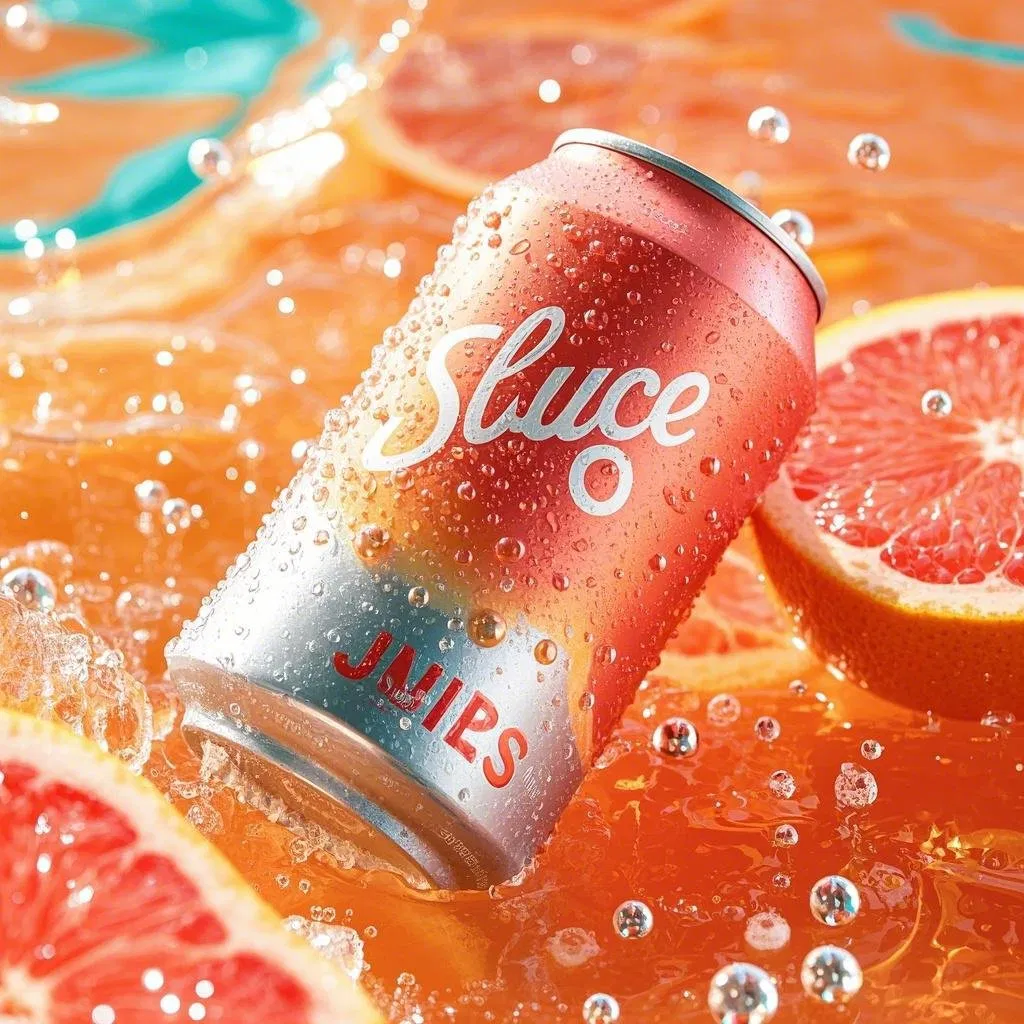 Low Carbon Soda Fruit Water in Lightweight Cans for Green Procurement