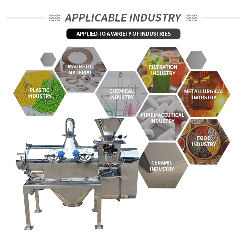 Starch Sieving Machine Centrifugal Sieve Horizontal Airflow Vibrating Screen Machine for Flour