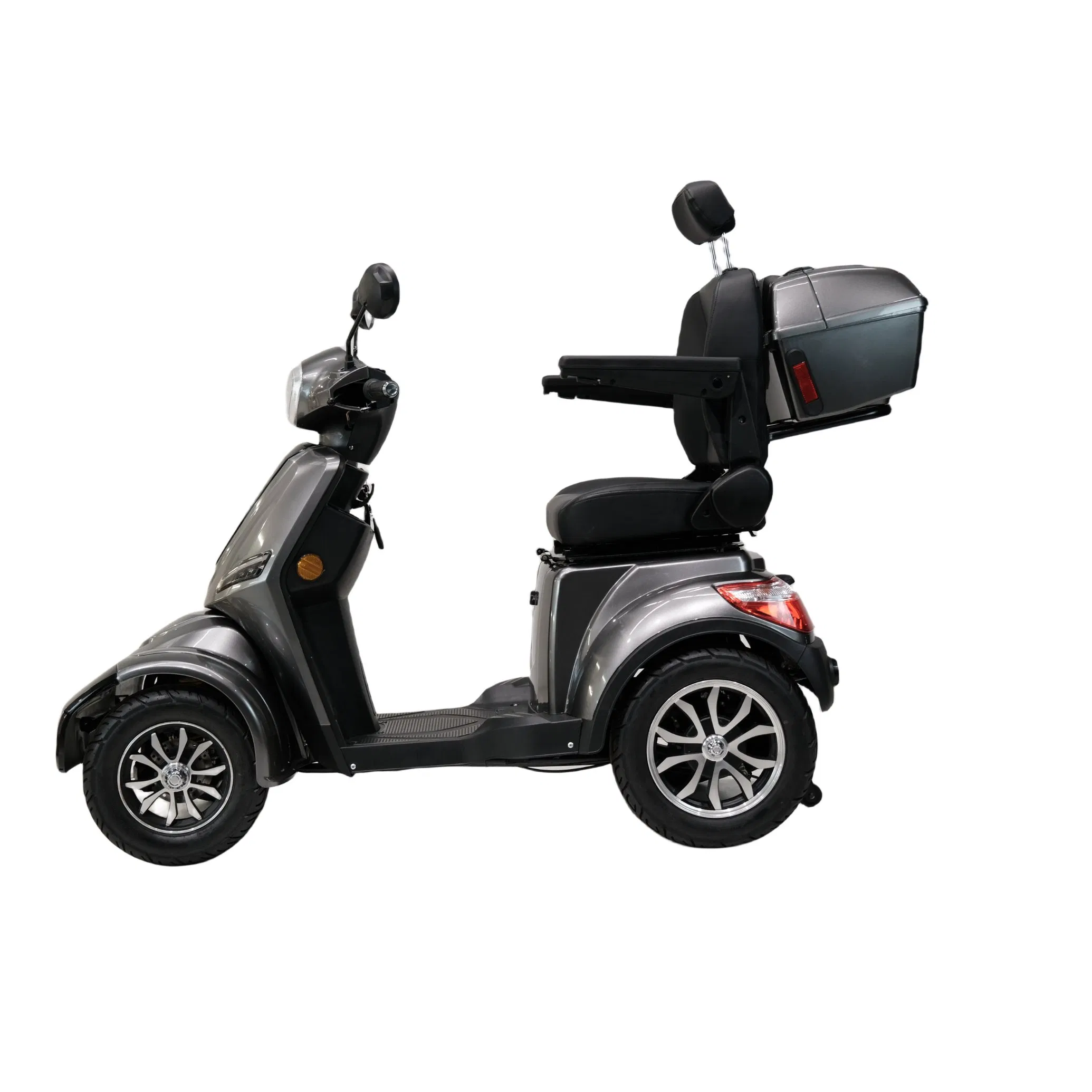 High End Ultra Light Electric 4 Four Wheel Travel Mobility Handicapped Scooter with Aluminium Alloy Rim and Retractable Pedal for Elderly Old Disabled Adult