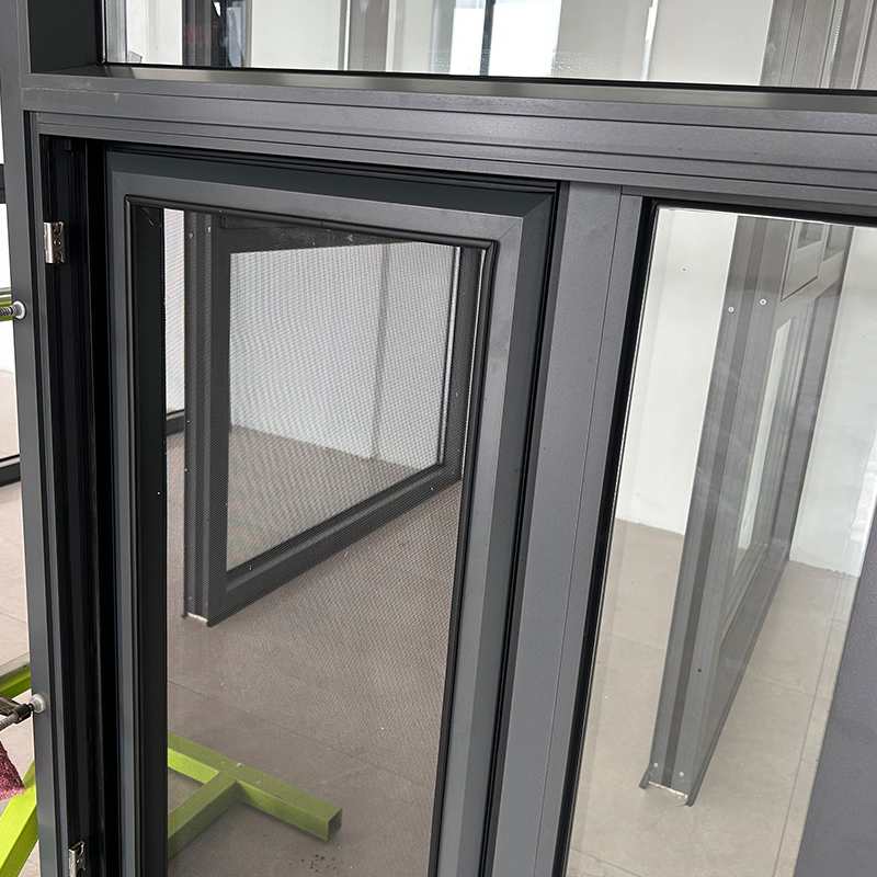 Hollow Glass Built-in Louver with Anti-Theft Screen Net Sliding Windows Residential Aluminum Framed Sliding Window