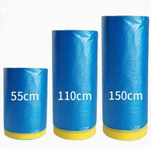 Premium Dust-Proof Masking Film Pre Taped Painter Painting Masking Film for Cars and Furniture