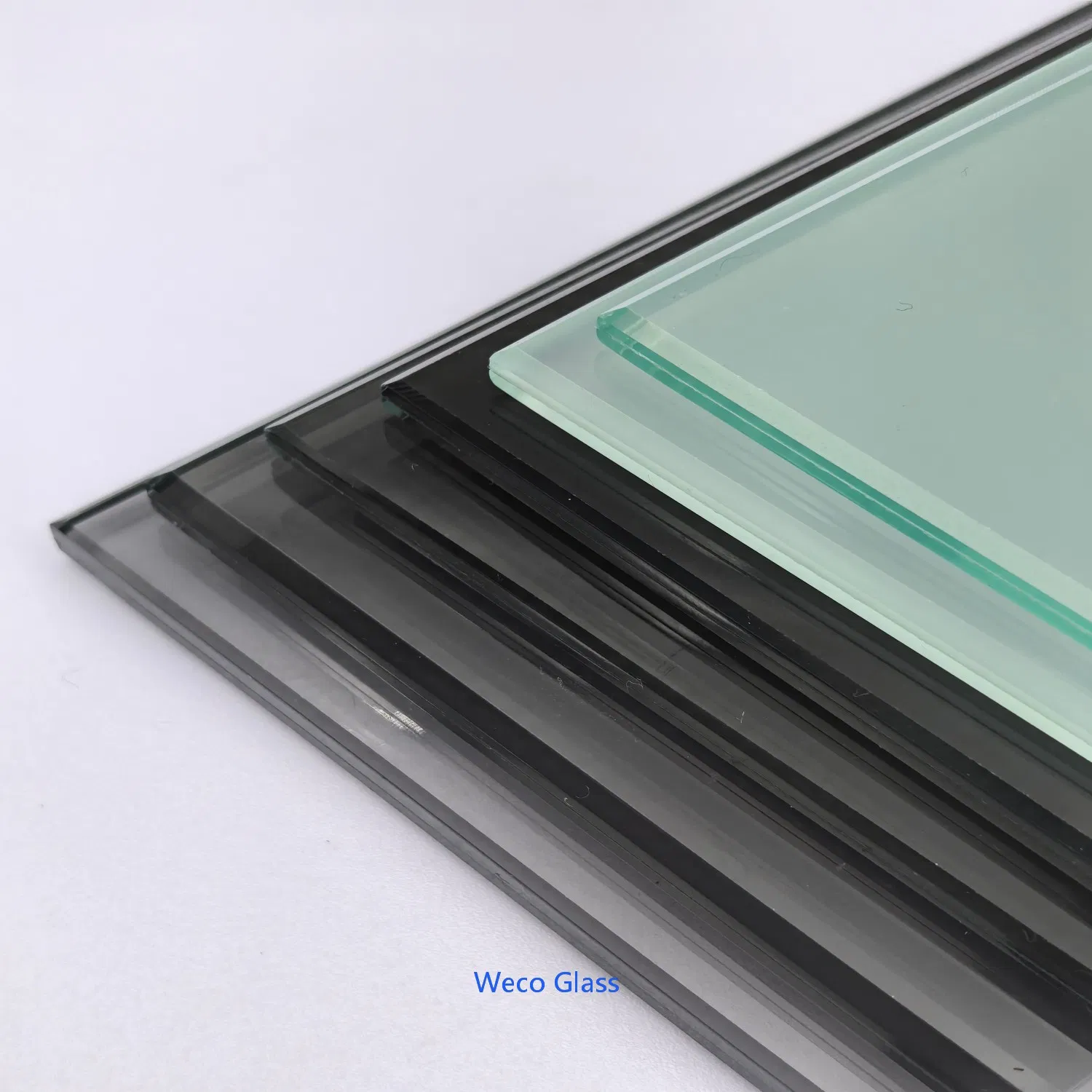 6.38mm 8.38mm 10.38mm 12.38mm 17.52mm 21.52mm Clear /Ultra Clear Grey Colored PVB EVA Tempered/Toughened Edge Polished /Safety /Glass Railing Laminated Glass