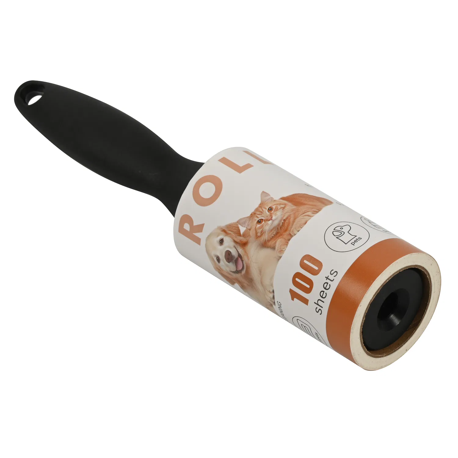 Wholesale 10cm 90 100 Sheets Adhesive Tear Paper Brush Sticky Cleaning Pet Hair Remover Clothes Lint Roller