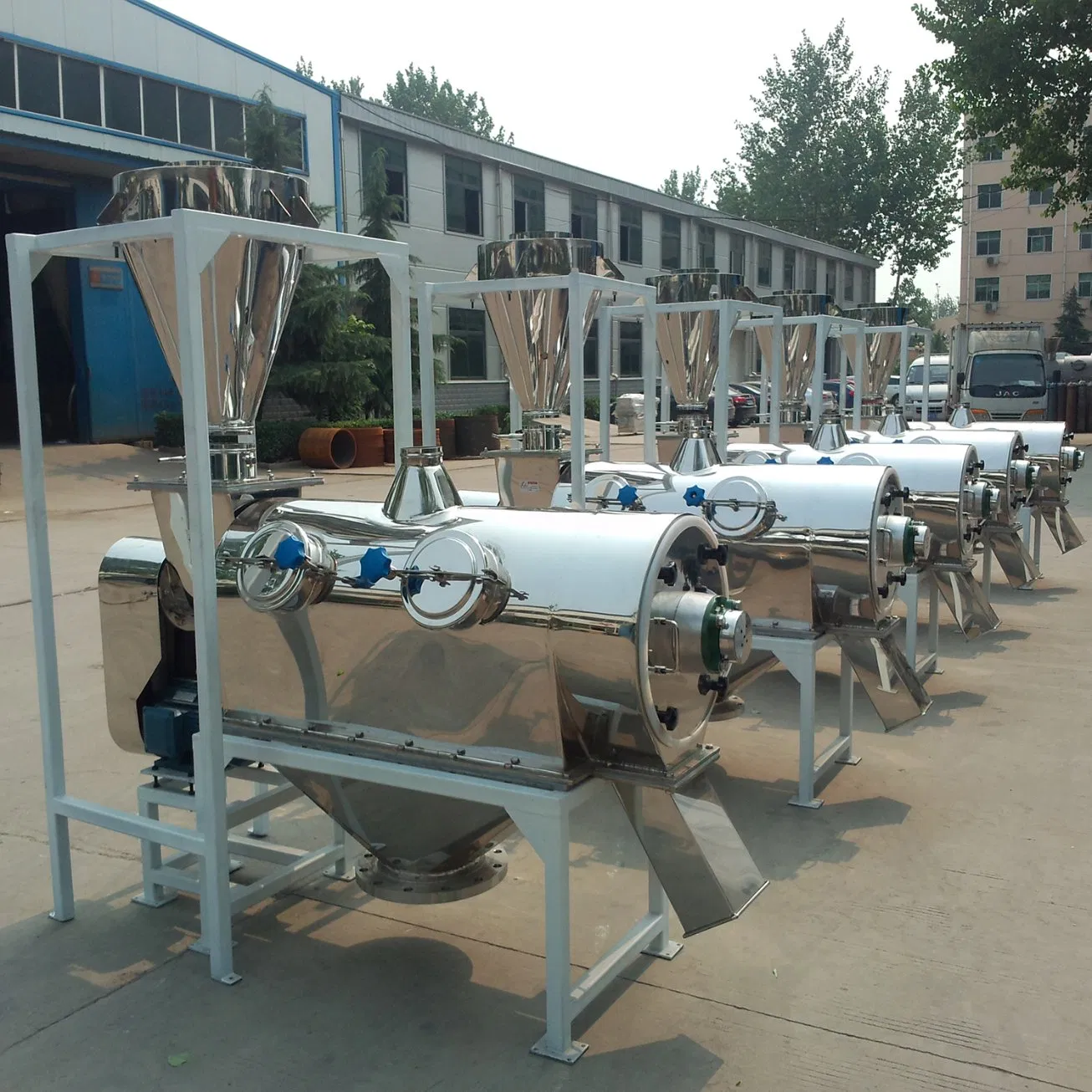Starch Sieving Machine Centrifugal Sieve Horizontal Airflow Vibrating Screen Machine for Flour