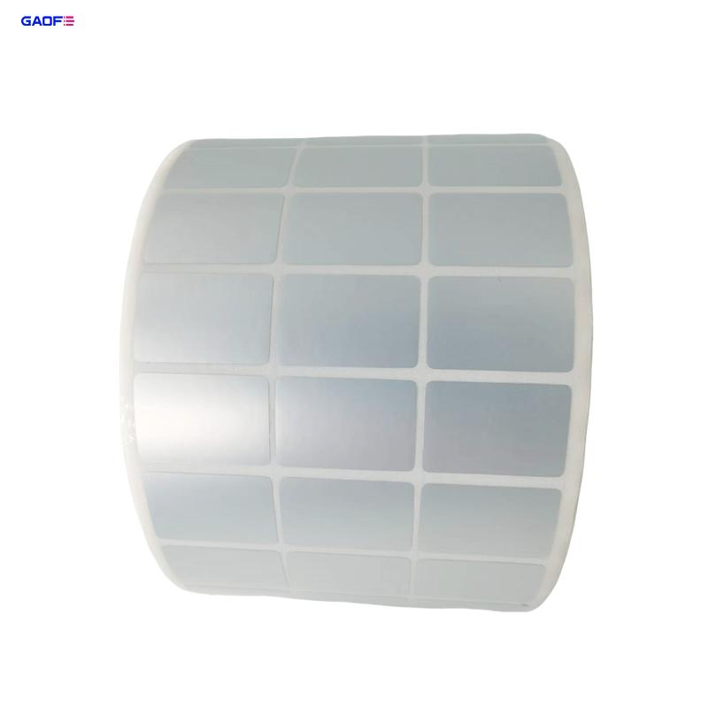 Silver Thermal Transfer Labels Waterproof Tear Resistant Labels Matte Silver Pet