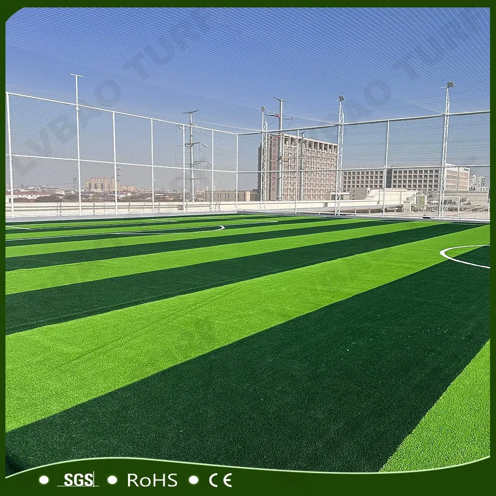 Non-Filled Soccer PE Synthetic Durable Anti-Fire UV-Resistance Football Monofilament Sports Artificial Turf