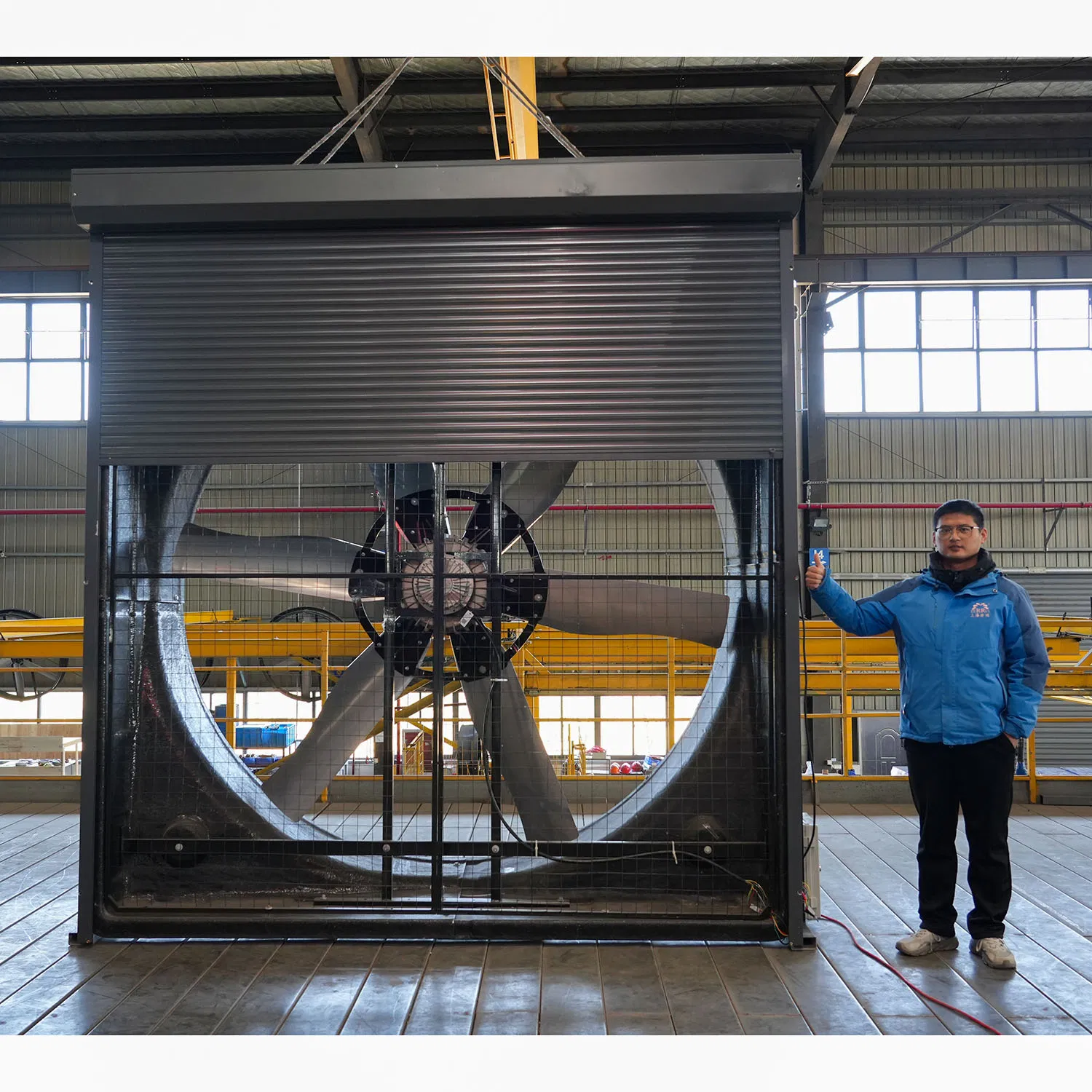 Heavy Duty Double Layer Fiberglass Exhaust Fan with 235000 Cubic Meters Per Hour Airflow for Industrial Ventilation Industrial Fan
