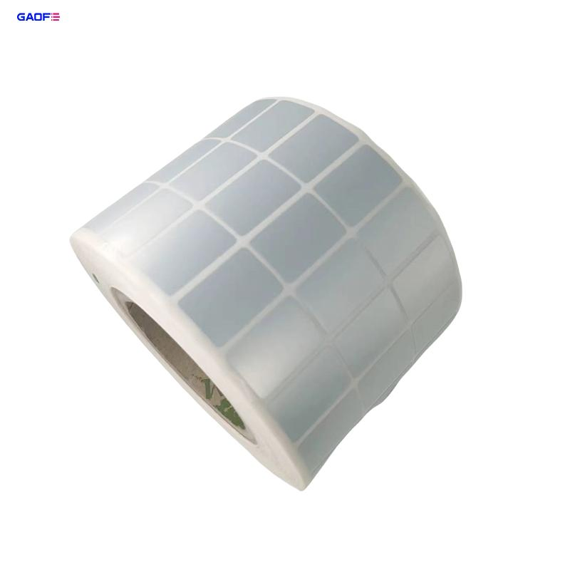 Silver Thermal Transfer Labels Waterproof Tear Resistant Labels Matte Silver Pet