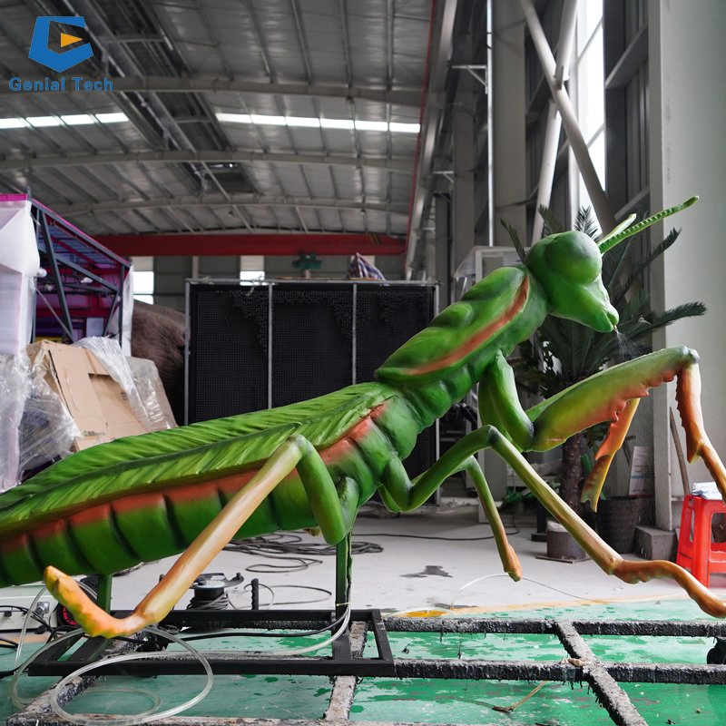 Ccaa06 Amusement Park Handmade Simulation Mantis Animatronic Insect