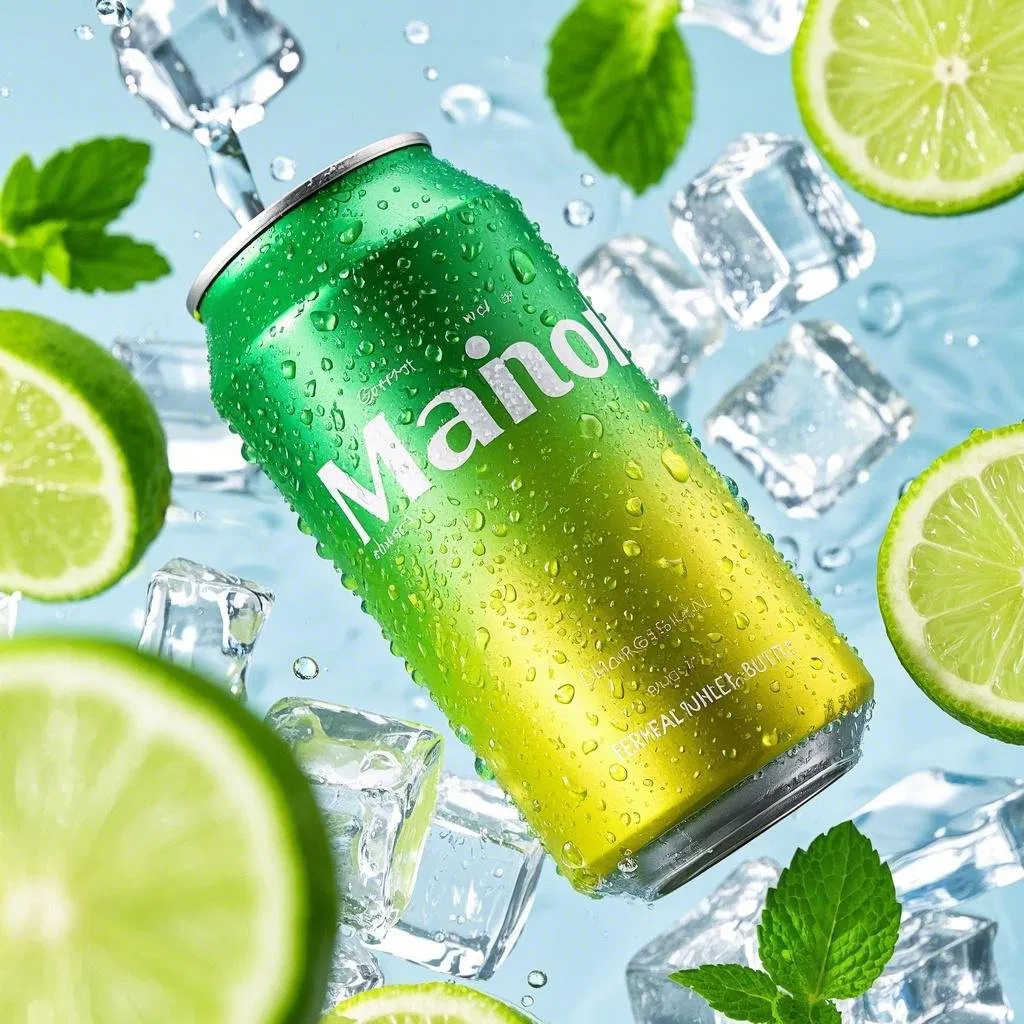 Low Carbon Soda Fruit Water in Lightweight Cans for Green Procurement