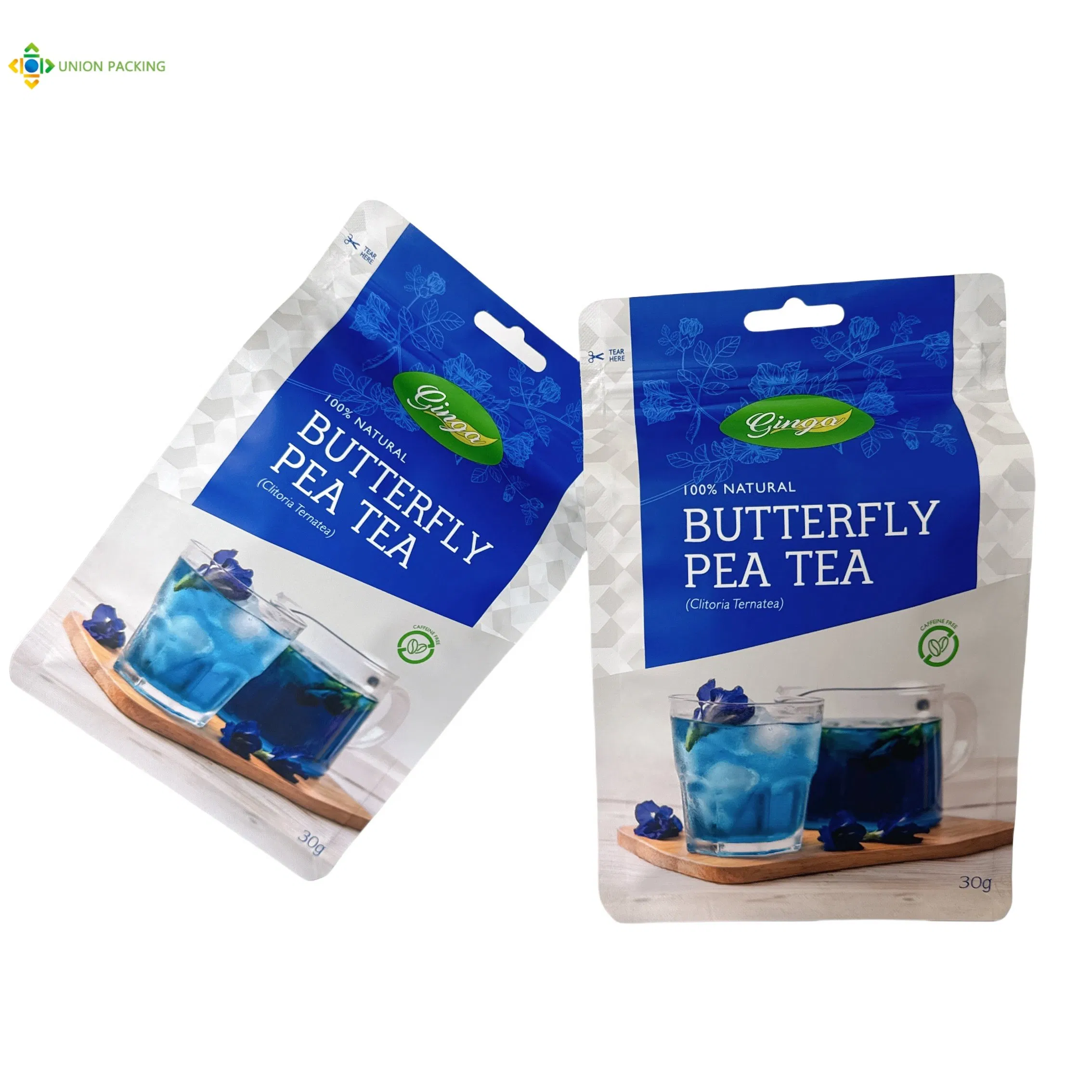 Custom Printed Eco-Friendly 8 Side Seal Pouch for Sustainable Brand Snack Packaging