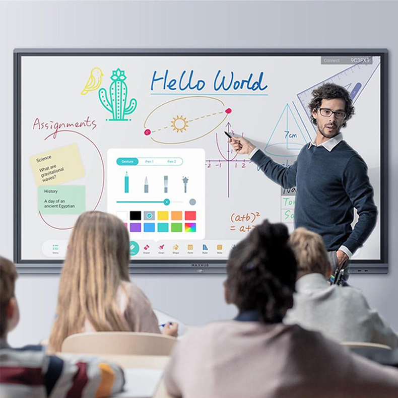Interactive Smart Board for 75-100 Inch Multi-Touch Displays
