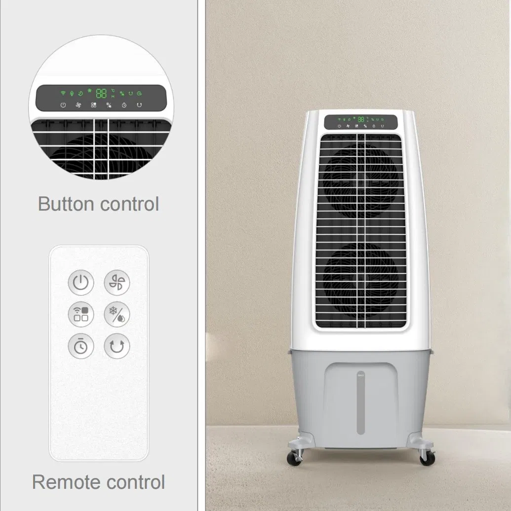 Portable Evaporative Desert Air Cooler with 6000CMH Airflow and 50L Tank