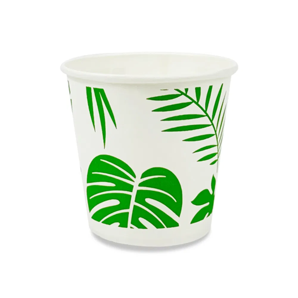 Green Paper Cup 6.5oz Capacity with Food Safety Certificate Eco-Friendly and Convenient