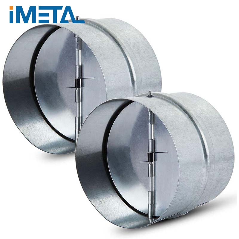 One-Way Airflow Draft Blocker Backdraft Damper Duct Draft Stopper Insert Backflow Preventer