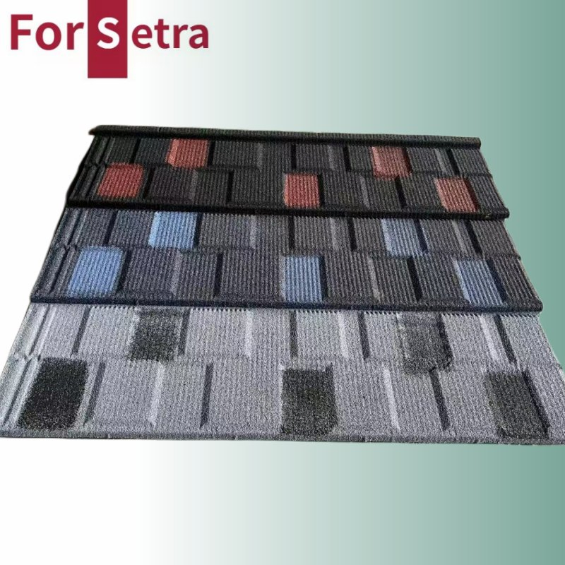Good Fire Resistance Roof Material Cheap Price Stone Coated Roofing Tiles