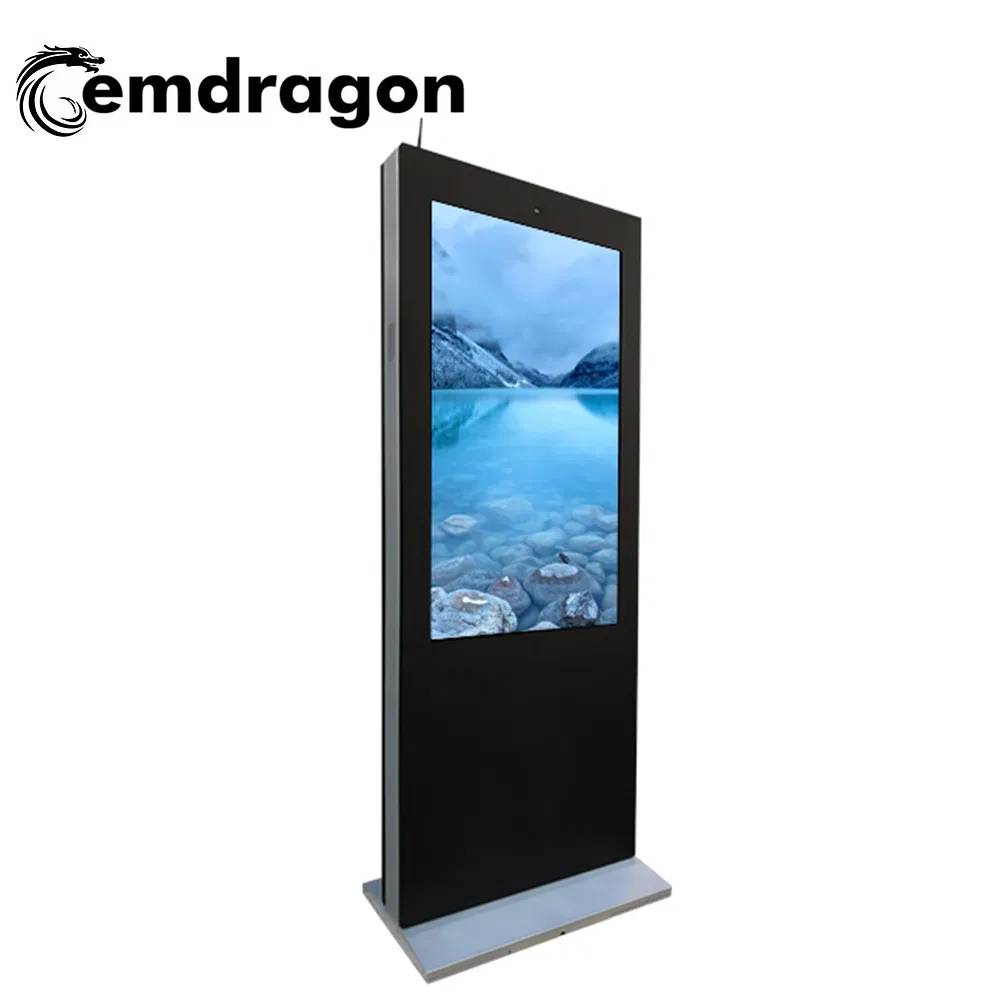 2019 New 55 Inch Wind-Cooled Vertical Screen Landing Outdoor Advertising Machine 55inch WiFi Wireless LCD Screen Digital