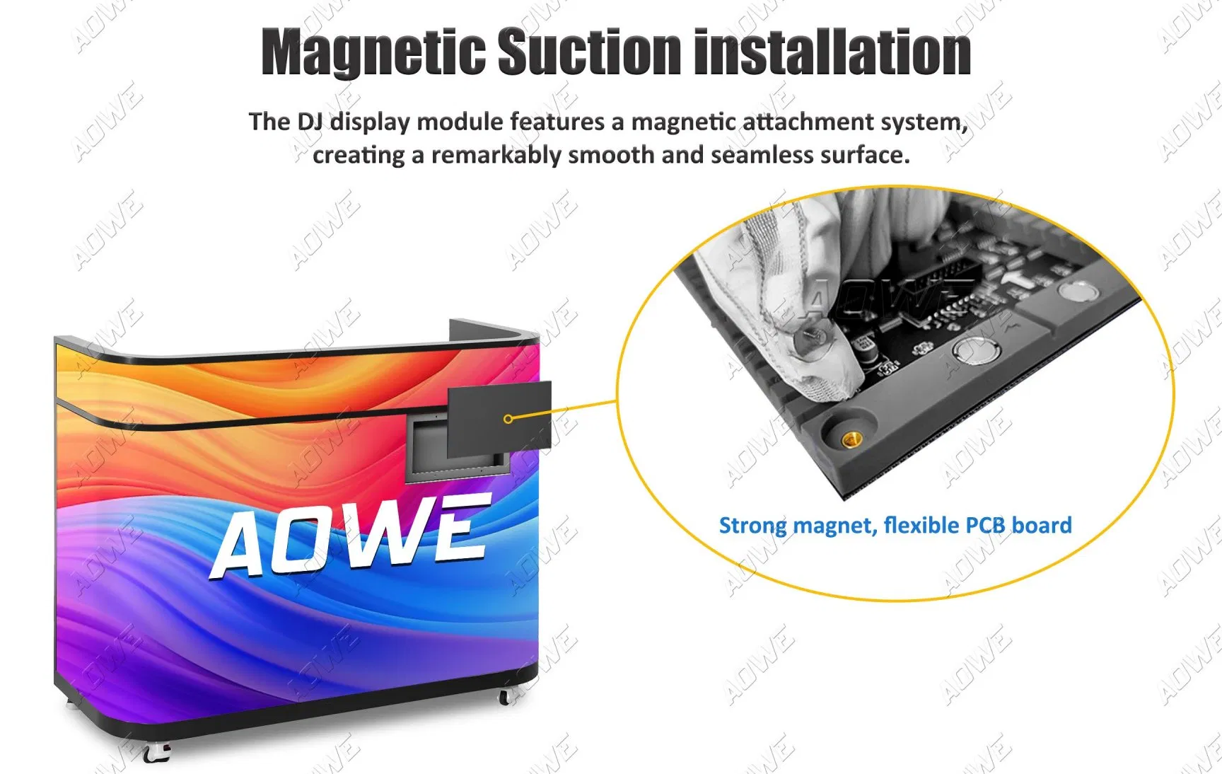 Ultra-Portable Magnetic Suction Installation DJ Series Factory LED Screen