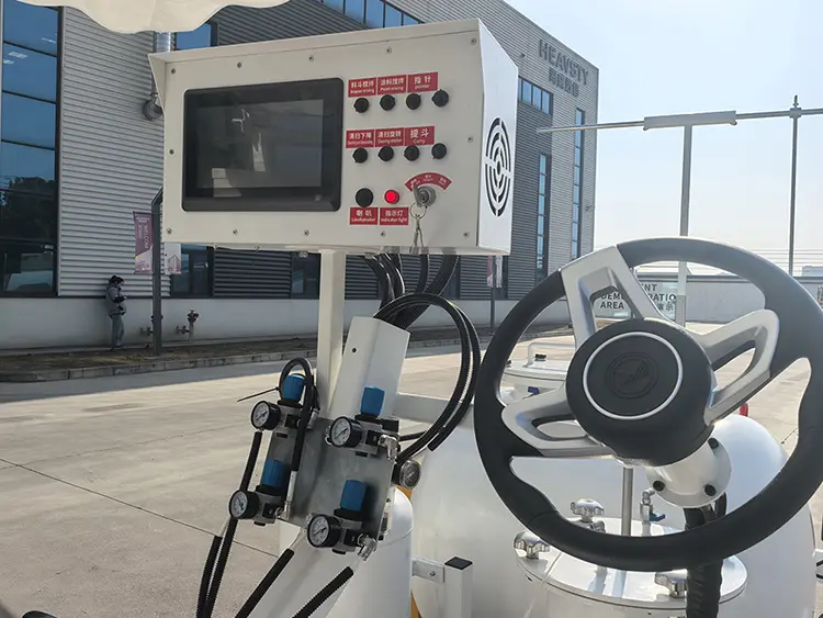 618 Two-component road marking machine view 3