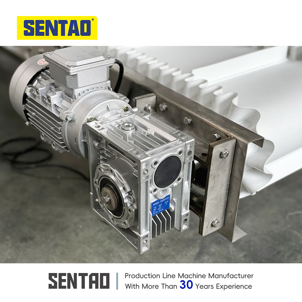 Automatic Stainless Steel 304 White Food Graded Cleated Belt Conveyor for Tea Factory