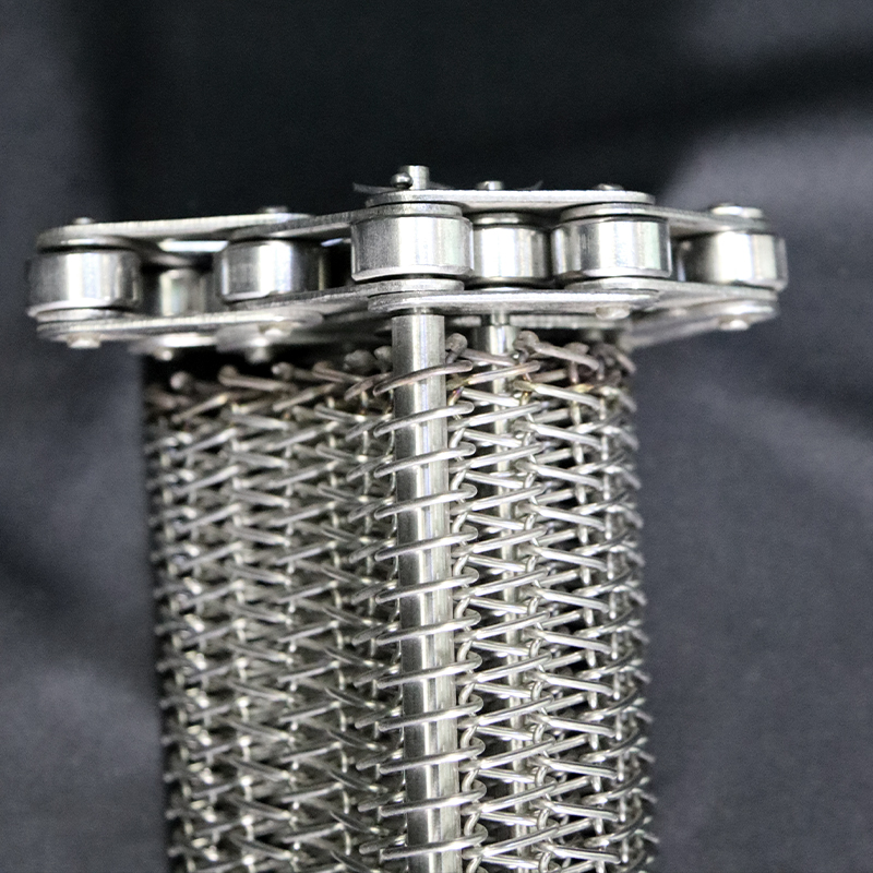 OEM Food Grade 304/316 Stainless Steel Anti-Corrosion Spiral Mesh Conveyor Belt for Food Customizable Sizes Wire Diameter