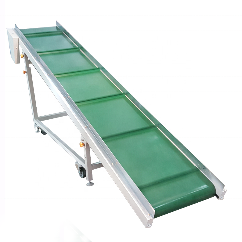 Ce Motorized Warehouse Factory Direct Conveyor Manufacturers Inclined Pvc Belt Conveyor Systems For Warehouse Packaging Lines