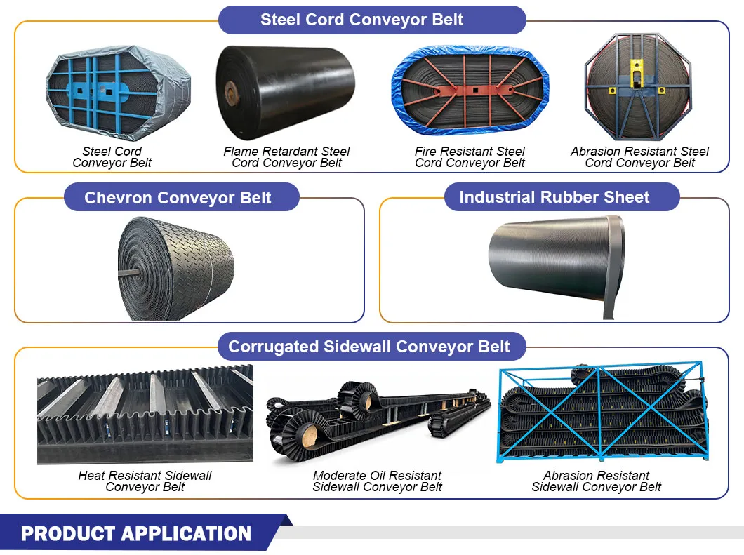 Heavy duty conveyor belt rolls