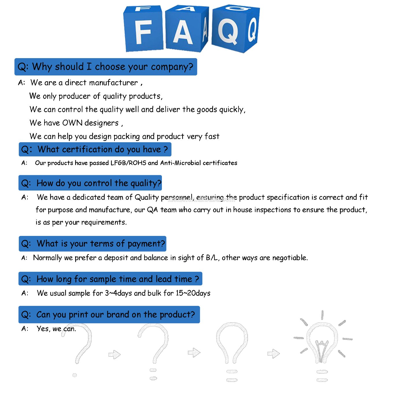 FAQ support