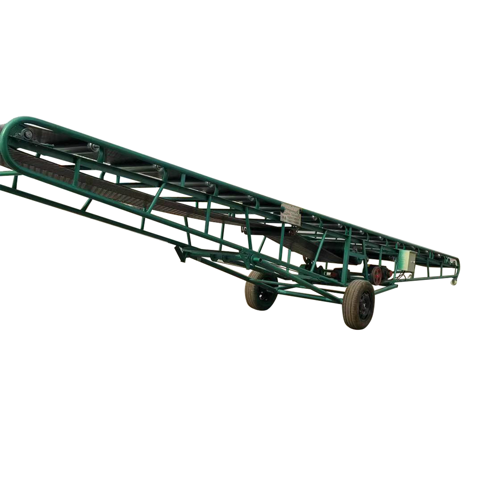 Rubber Belt Conveyor System Low Price Conveyor Belt For 50kg 25 Kg 100kgs Bags Cartons For Truck Loading And Unloading