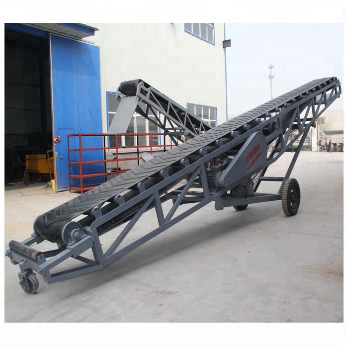 Mobile Sawdust Belt Conveyor With Hopper Price