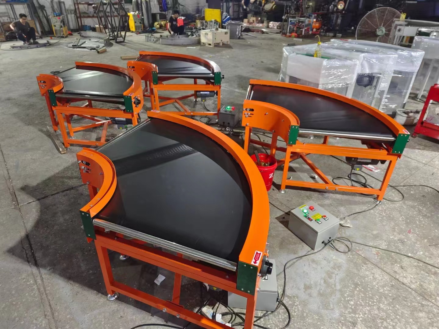 Professional Turn Conveyor Producer Heavy Duty Logistic Company Curve Belt Conveyor