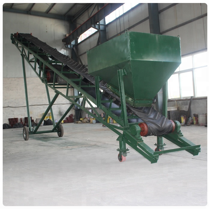 Mobile Sawdust Belt Conveyor With Hopper Price