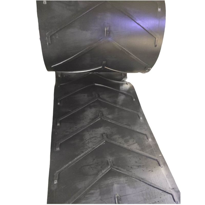 Manufacturers Rubber Conveyor Belt for Ribbed Pattern V Chevron Conveyor Belt for Industrial Sand Stone Conveyor Belt Price