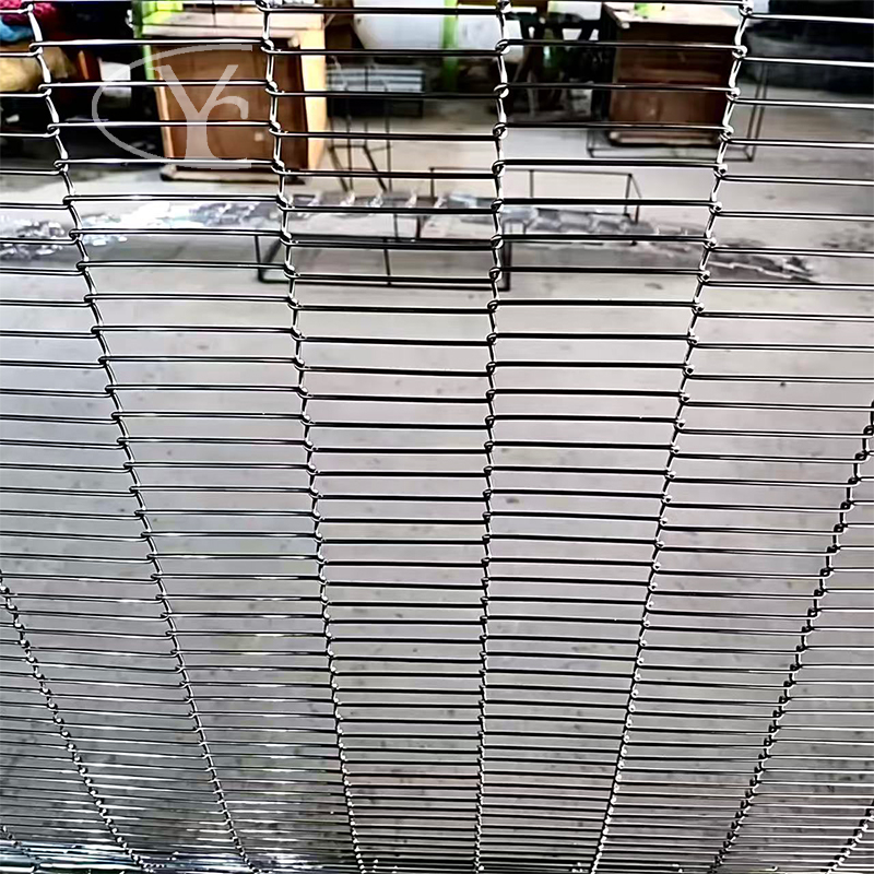 Yuchen High Temperature Resistant stainless steel conveyor belt mesh Factory Direct Sales food 304 wire mesh conveyor belt
