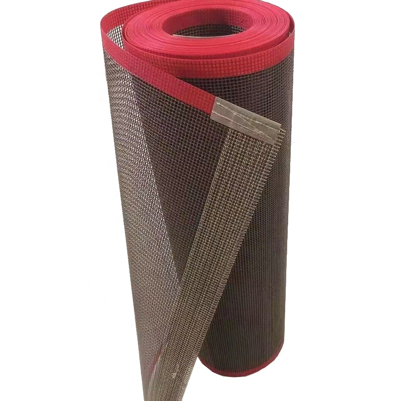 Customize Heat Resistant Ptfe Coated Fiberglass Open Mesh Conveyor Belt for Dryer Machine