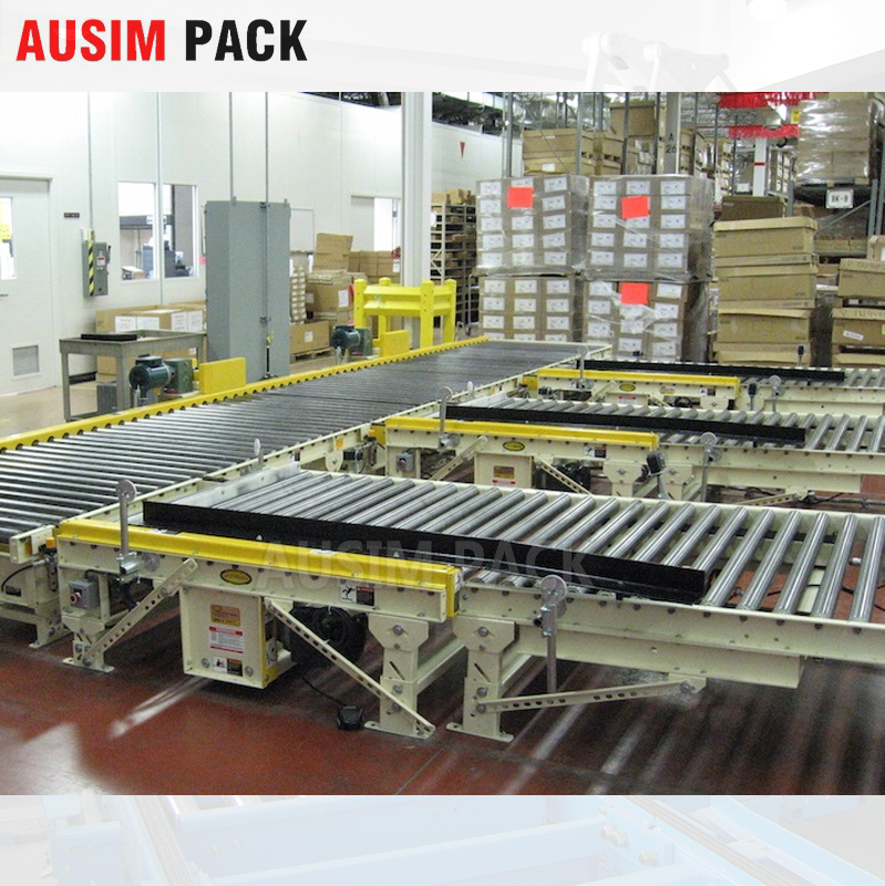 New Style Motorise Pallet Conveyor Automatic Pulse Roller Transport For Pallets Steel Conveyor Belt With Rubber Material