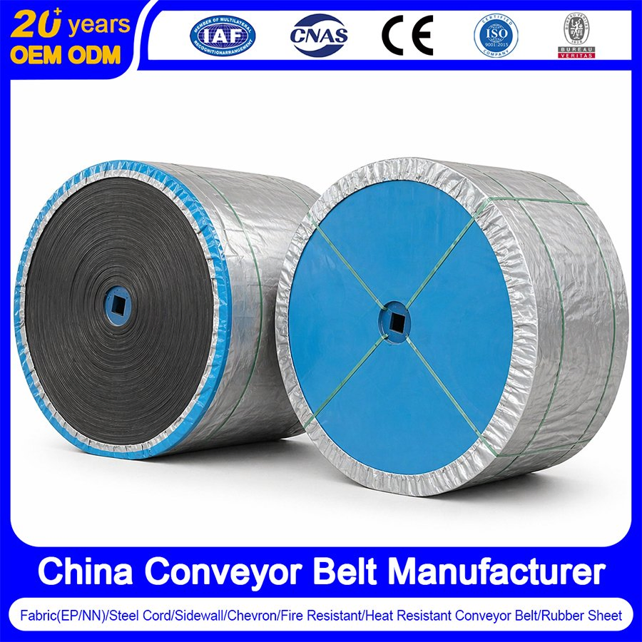 Fabric/Steel Cord/Chevron/Corrugated Sidewall/Rubber/Pipe/Bucket/Oil Resistant Flame Retardant Conveyor Belt Leading Manufacturer From China