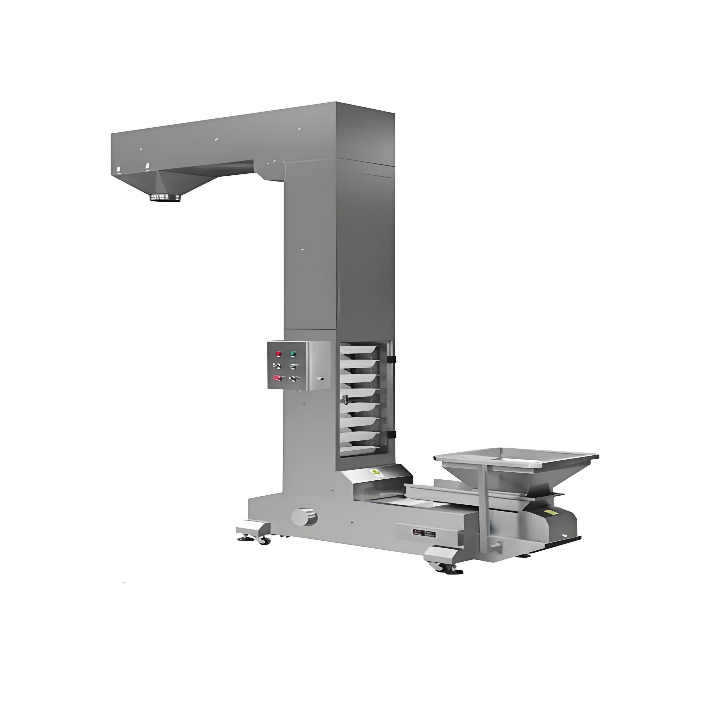Stainless Steel Bucket Horizontal Conveyor Z Type Food Grade Elevator For Snacks Factory Price New Adjustable Anti-Static