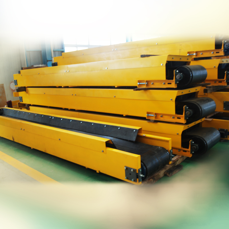 Speed-Adjustable Portable Belt Conveyor for Flexible Conveying Site Used in Mining Farming Logistic Area