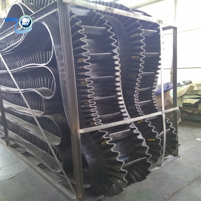 Skirt Side Wall Corrugated Cleated Belts Sidewall Conveyor Belt for Mining Work
