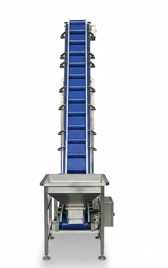 Automatic Inclined Modular Flat Top Belt Conveyor Modular Belts Transporting System For Food Industry