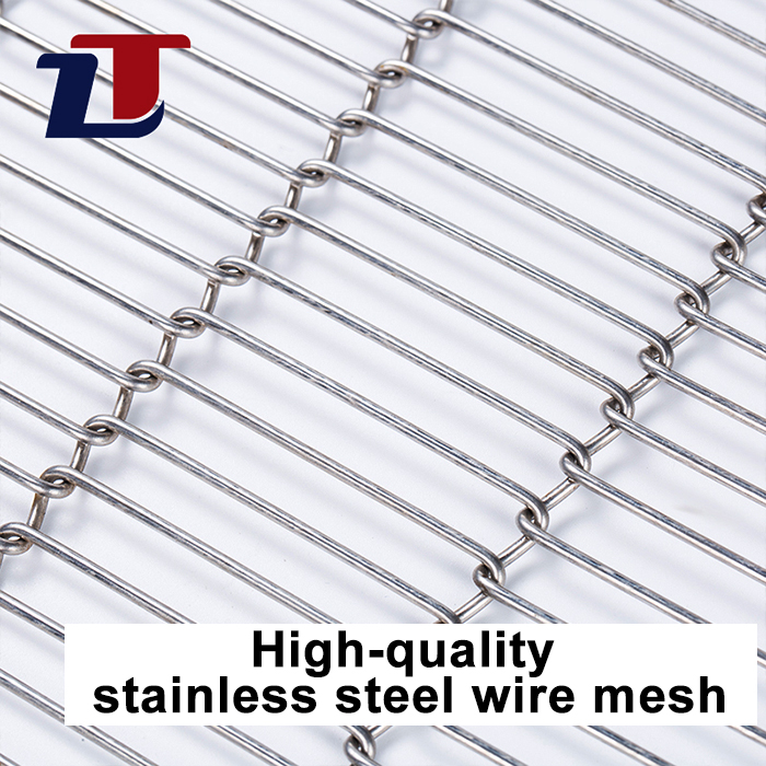 Highly Breathable Metal Conveyor Belt 304 Chocolate Coated Stainless Steel Conveyor Belt