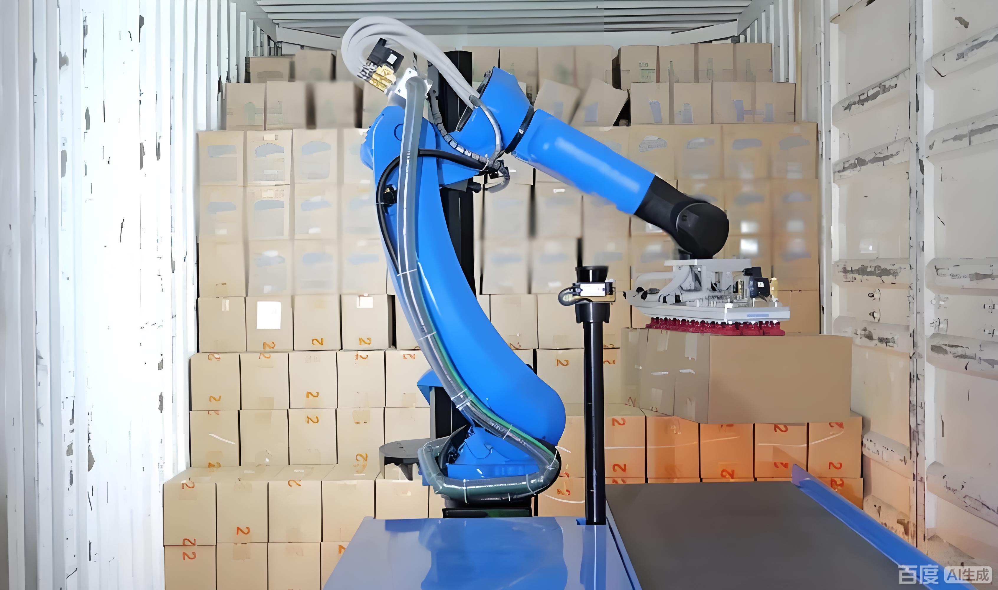 20/40Ft Container Mobile Loading Unloading Conveyor Robot System